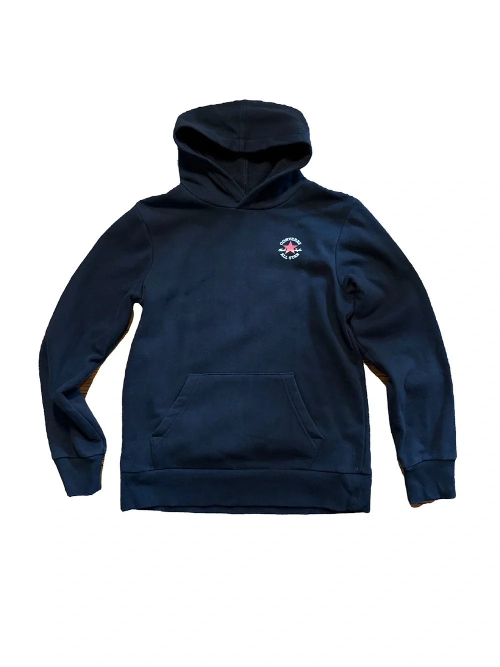 Kids Converse Black Hoodie with Small Chest Patch Youth Large